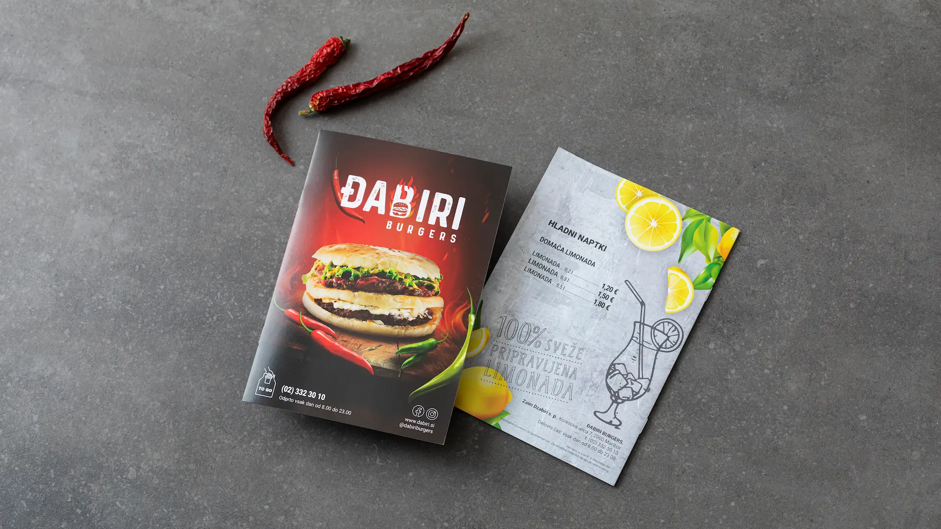 Oblikovanje menija za restavracijo